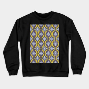 Abstract ikat floral pattern Crewneck Sweatshirt